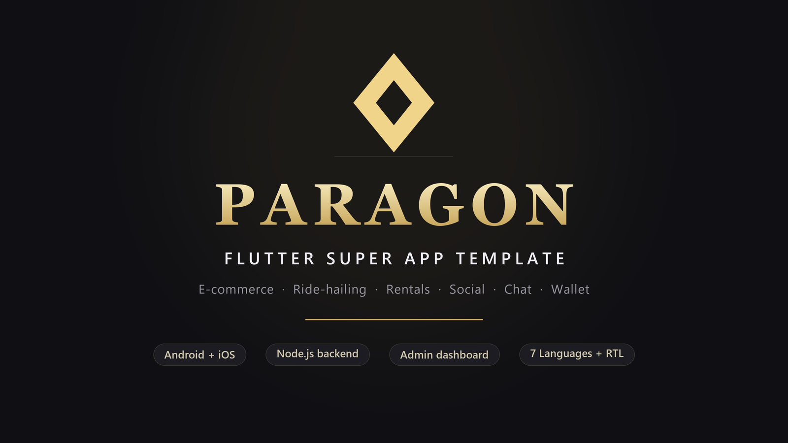 Built a Flutter "super app" template around my day job — live demo, no signup. Would love feedback logo